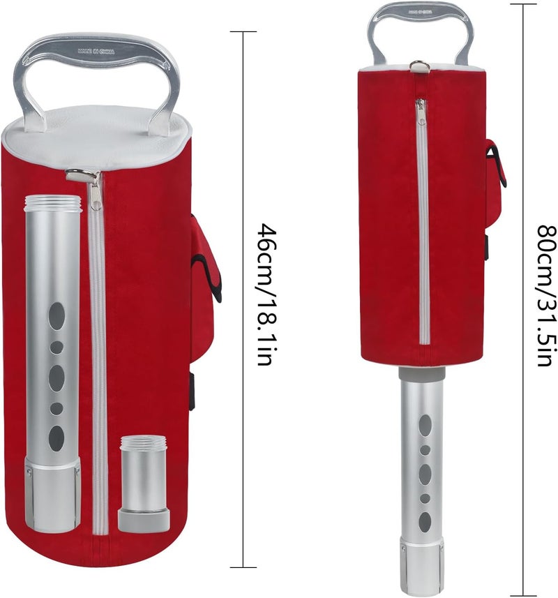 HOW TRUE Golf Ball Shag Bag with Aluminum Handle and Frame | Shag Bag for Golf Balls Golf Ball Retriever | Hold up to 70 Balls - Image 2